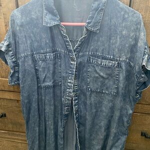 Jane and Delancey Blue Button Down Shirt